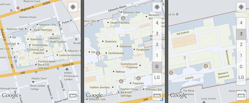 adidas google maps